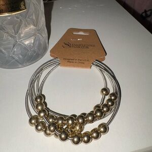 Gold and Silver Women's Bracelet Set